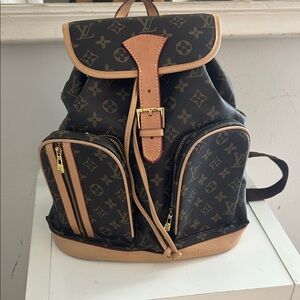 LV logo Monogram-Style